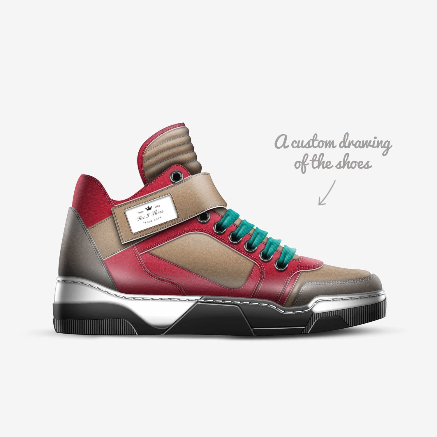 R&G Shoes custom made in Italy shoes by Rıza Giray | Sketch view