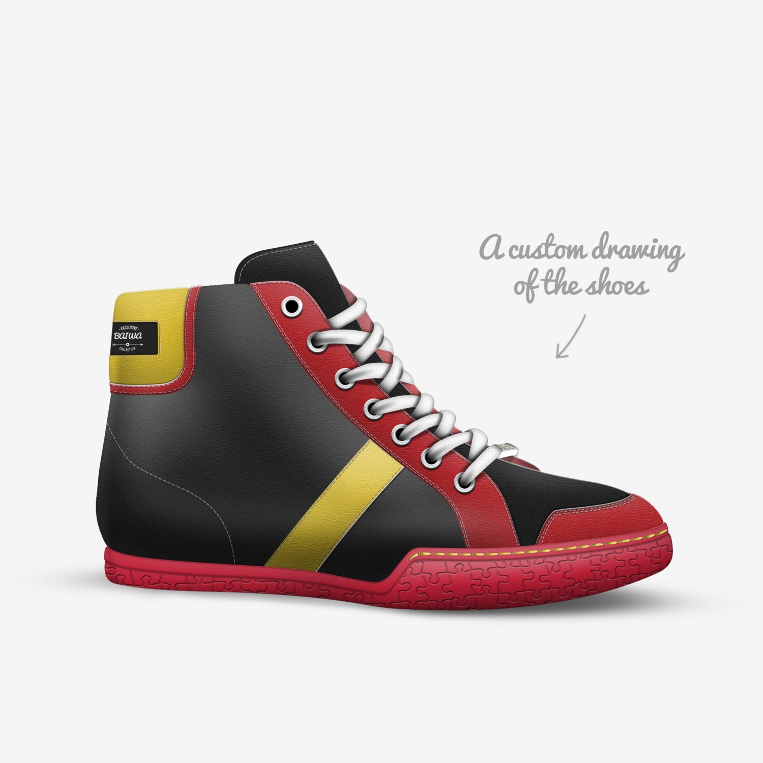 BAIWA custom made in Italy shoes by Flavius Burbulea | Sketch view