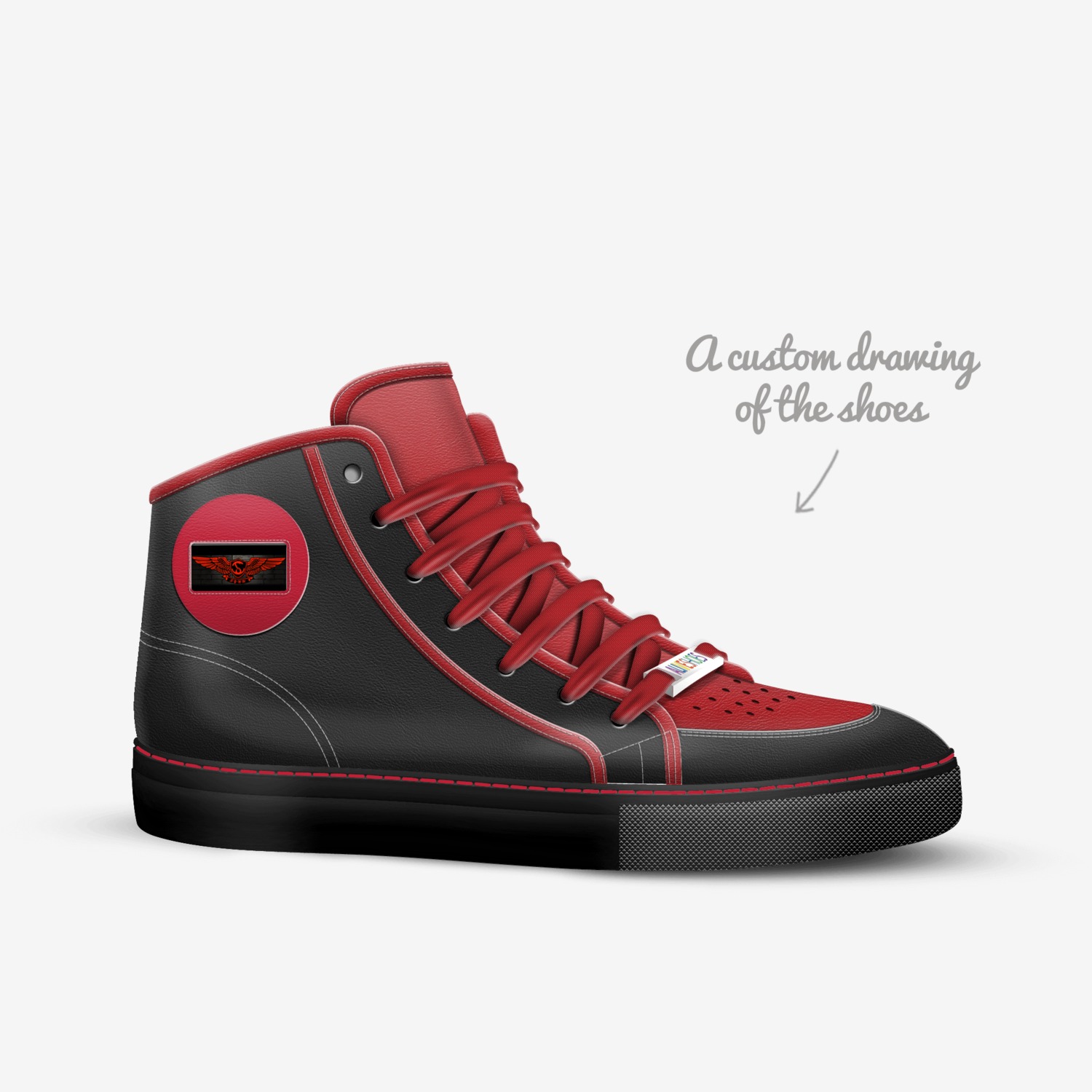 SYNU custom made in Italy shoes by Ray & Candice Gross | Sketch view