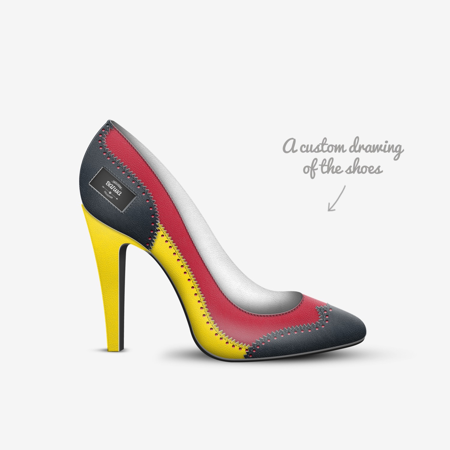 BAIWA custom made in Italy shoes by Flavius Burbulea | Sketch view
