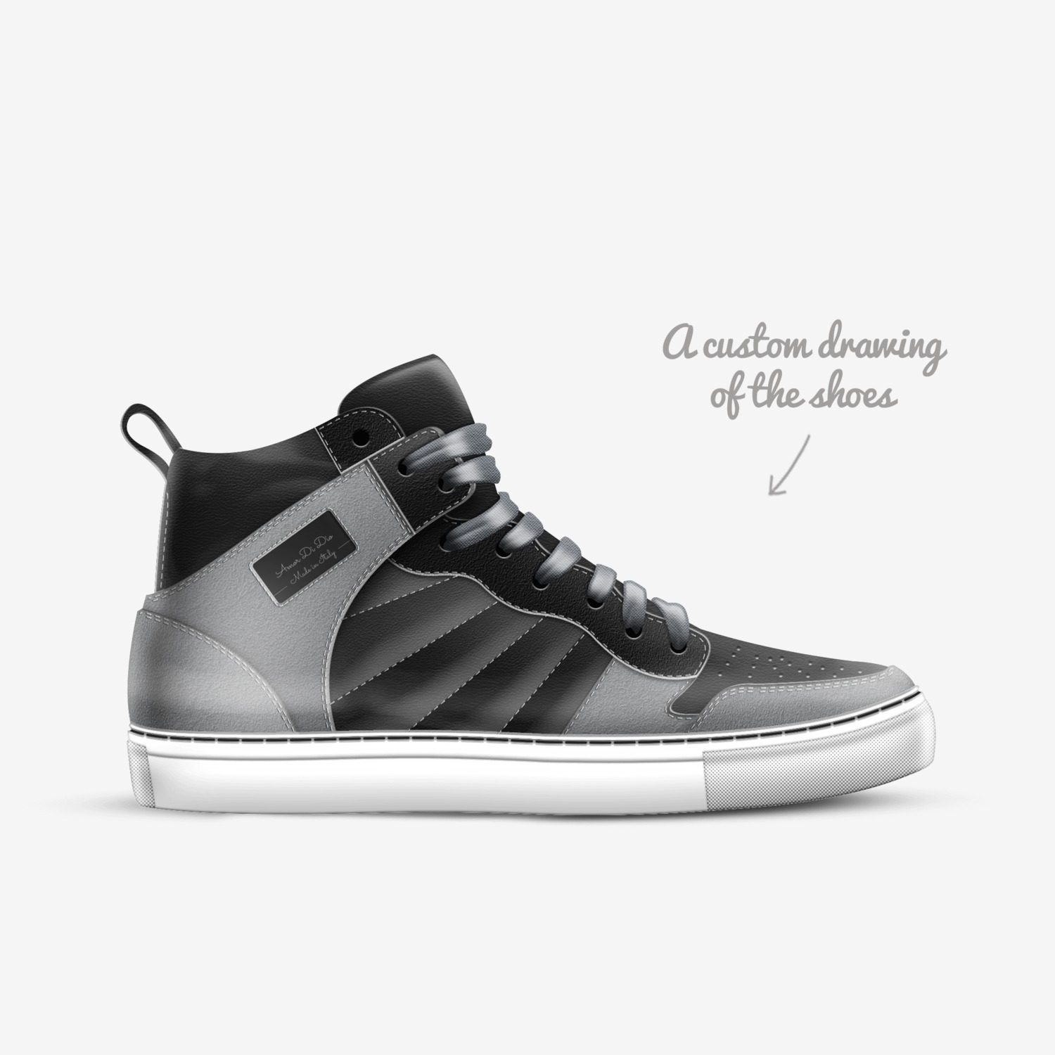 Amor Di Dio custom made in Italy shoes by Amor Di Dio | Sketch view