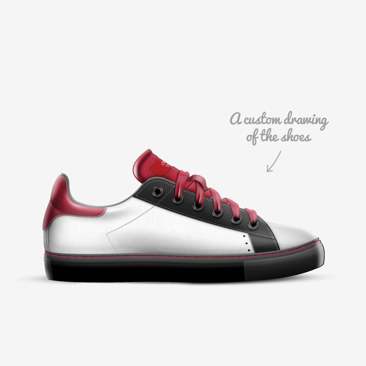 CRX custom made in Italy shoes by Michael Croxton | Sketch view