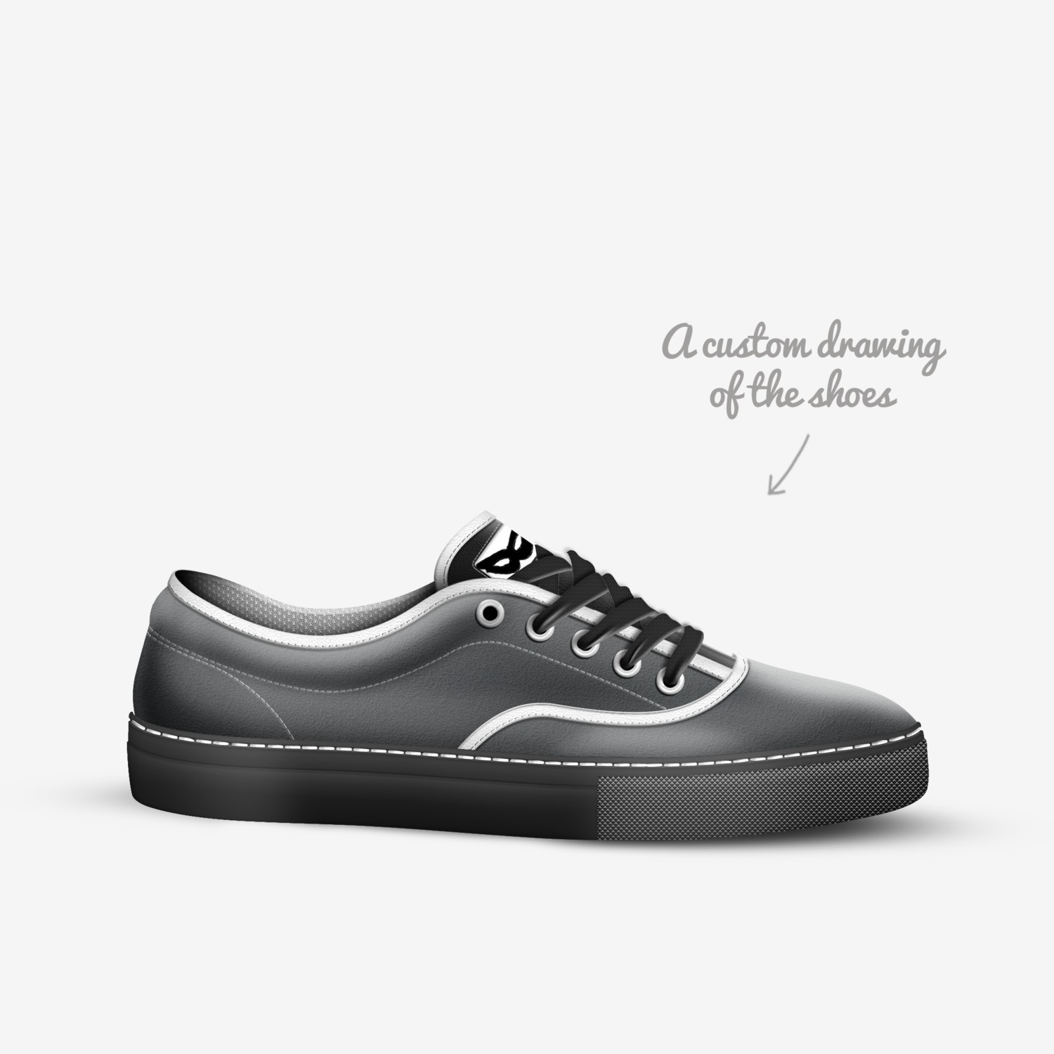 Masked G Shoes custom made in Italy shoes by Marisa Gasper | Sketch view