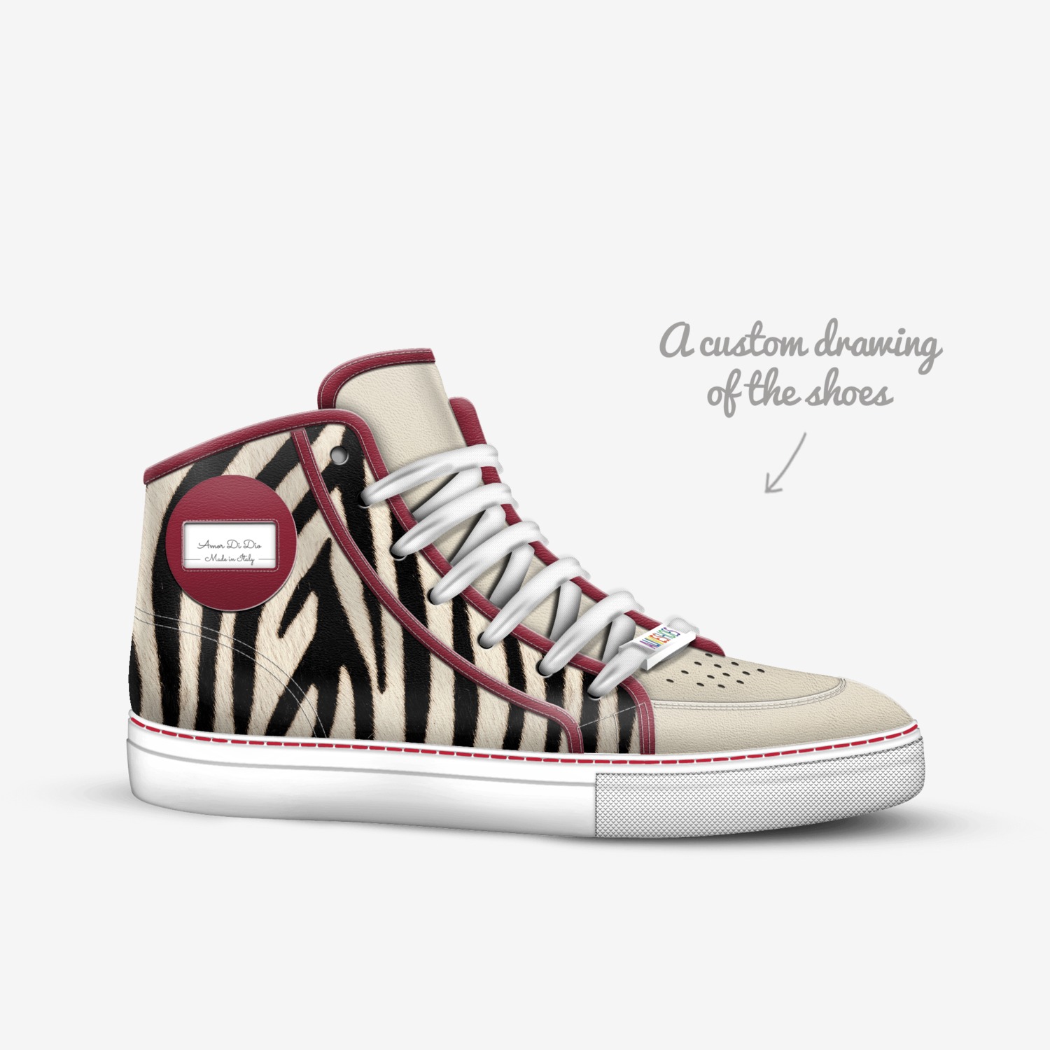 Amor Di Dio custom made in Italy shoes by Amor Di Dio | Sketch view