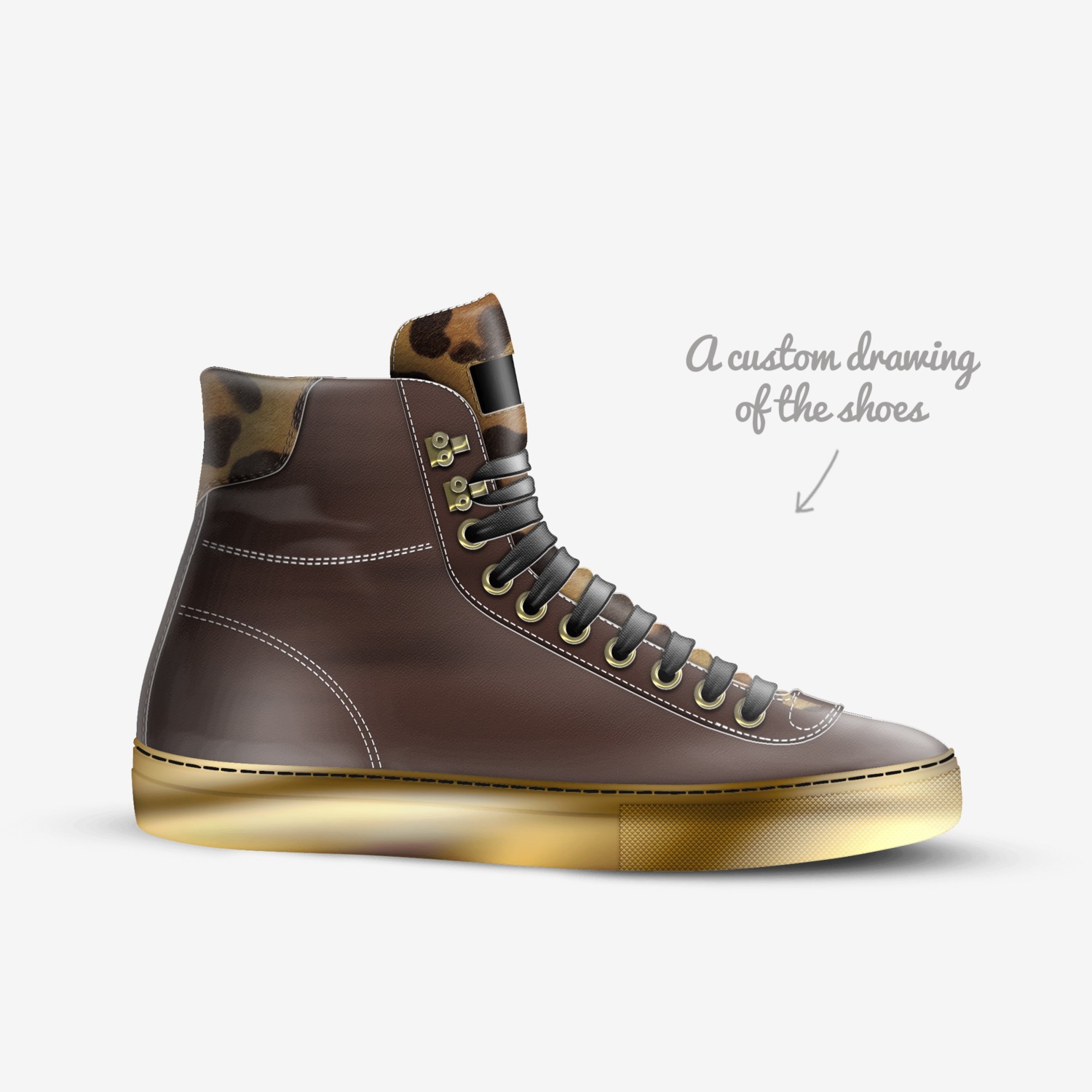 The Steppaz  custom made in Italy shoes by Brian Washington | Sketch view