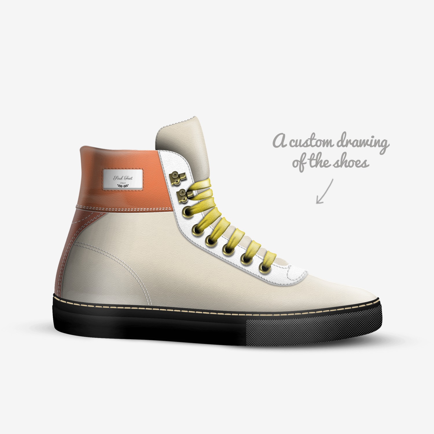Soul Feet custom made in Italy shoes by Jordan Davis | Sketch view