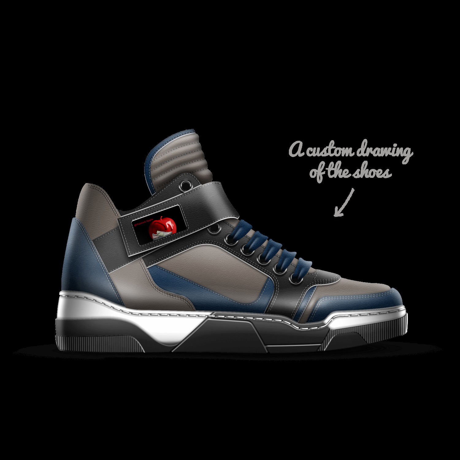 Painted APL A Custom Shoe concept by Dwayne Watson