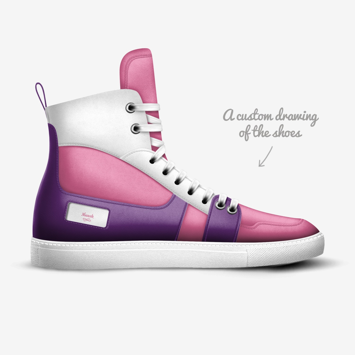 Candies  custom made in Italy shoes by Tracy Smith | Sketch view