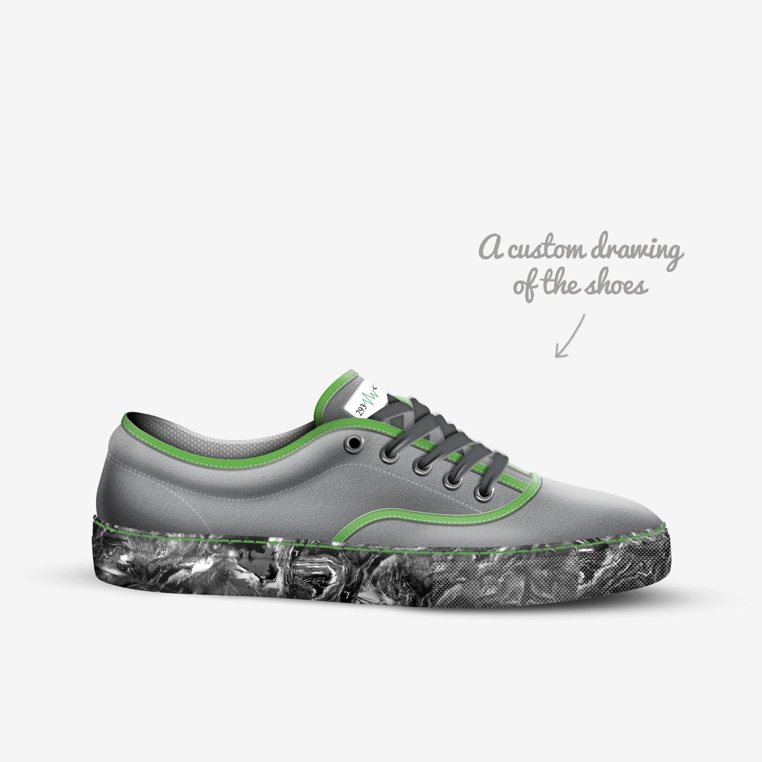 Journey custom made in Italy shoes by Lashundea Wansley | Sketch view