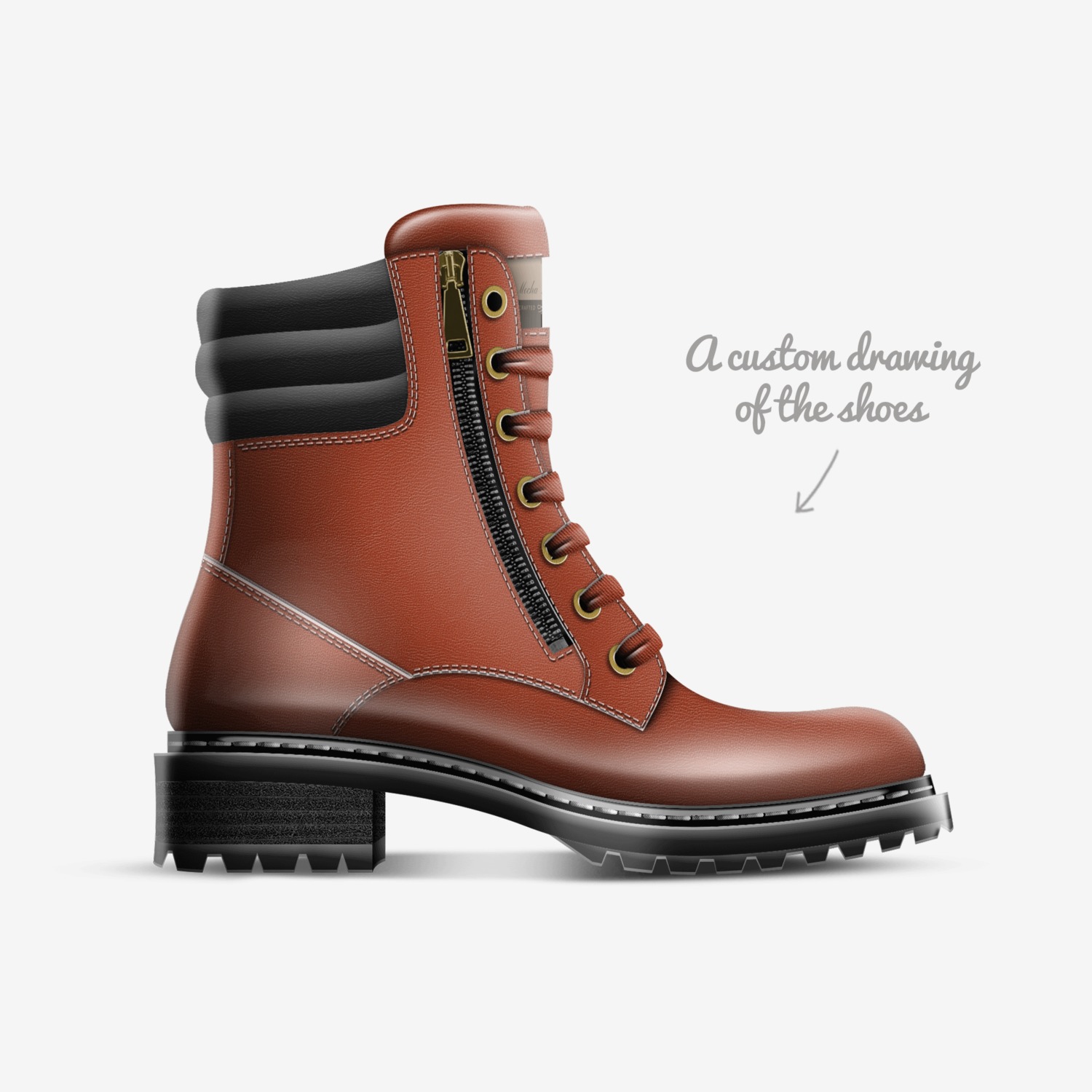 Mocha Dreams custom made in Italy shoes by William Ross | Sketch view