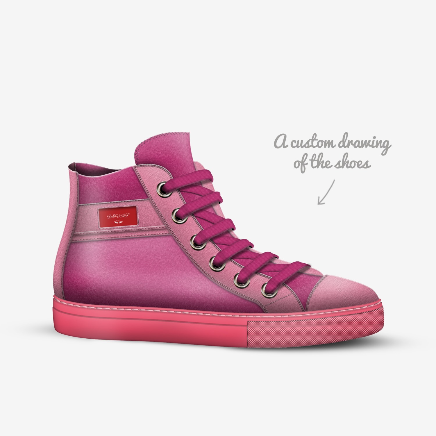 DIVAS custom made in Italy shoes by Julia Lewis Lewis | Sketch view