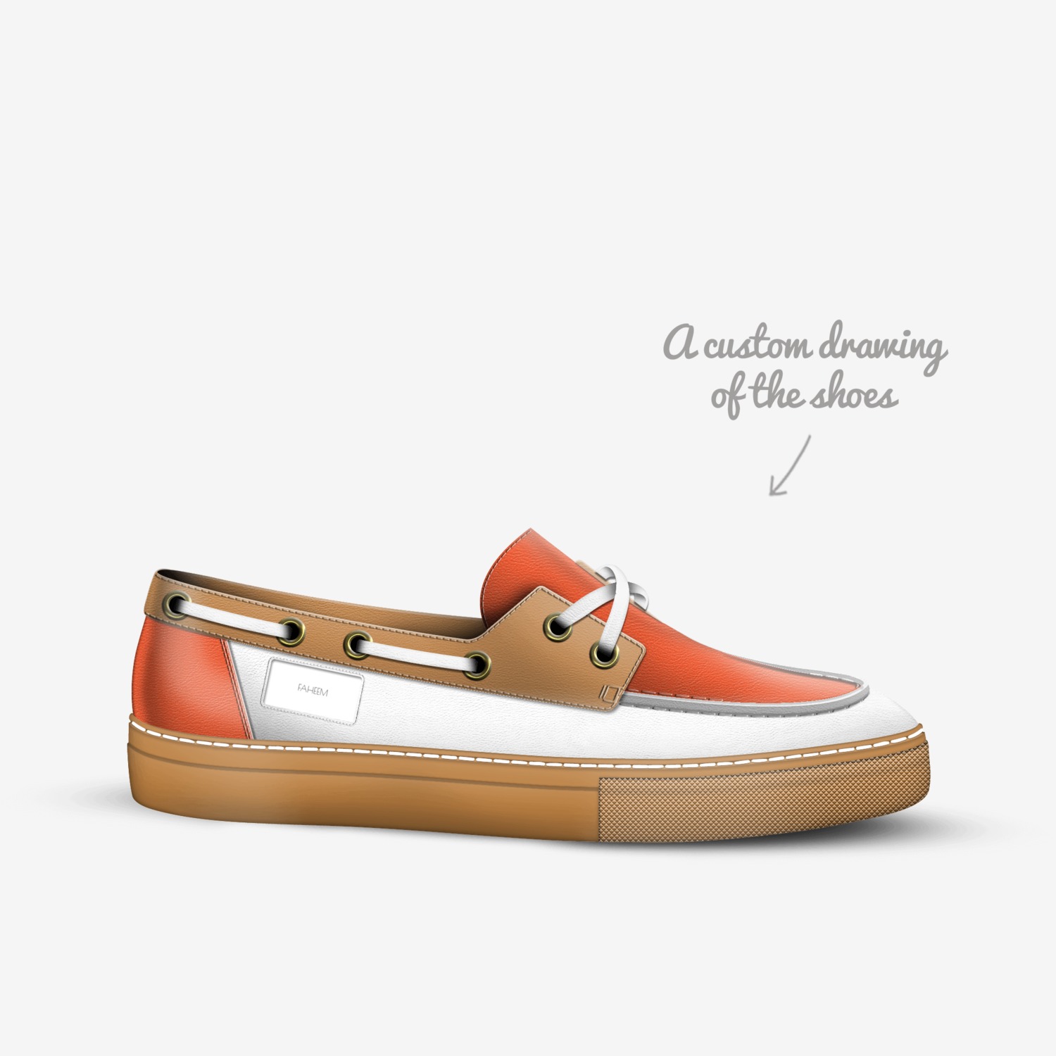FAHEEM custom made in Italy shoes by Faheem Jackson | Sketch view
