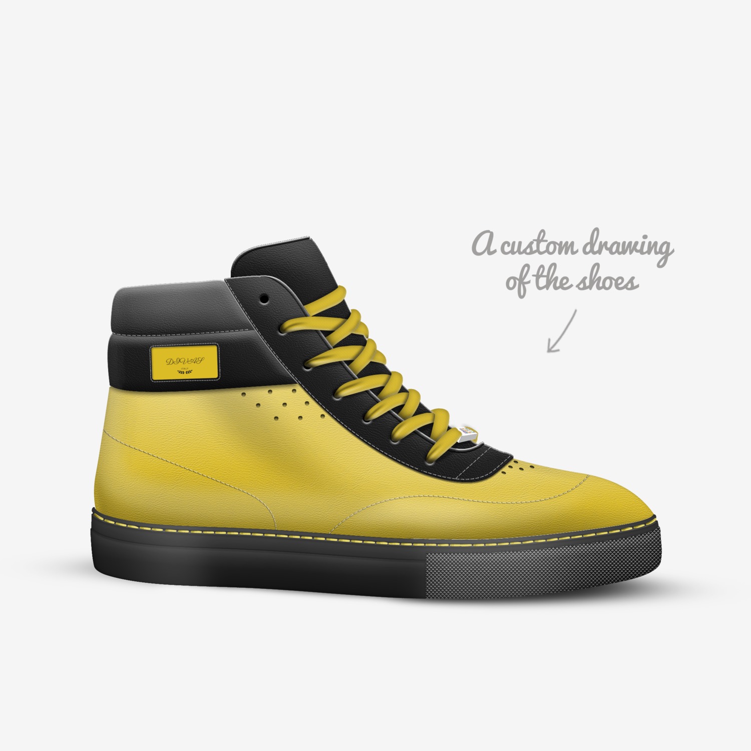 DIVAS custom made in Italy shoes by Julia Lewis Lewis | Sketch view