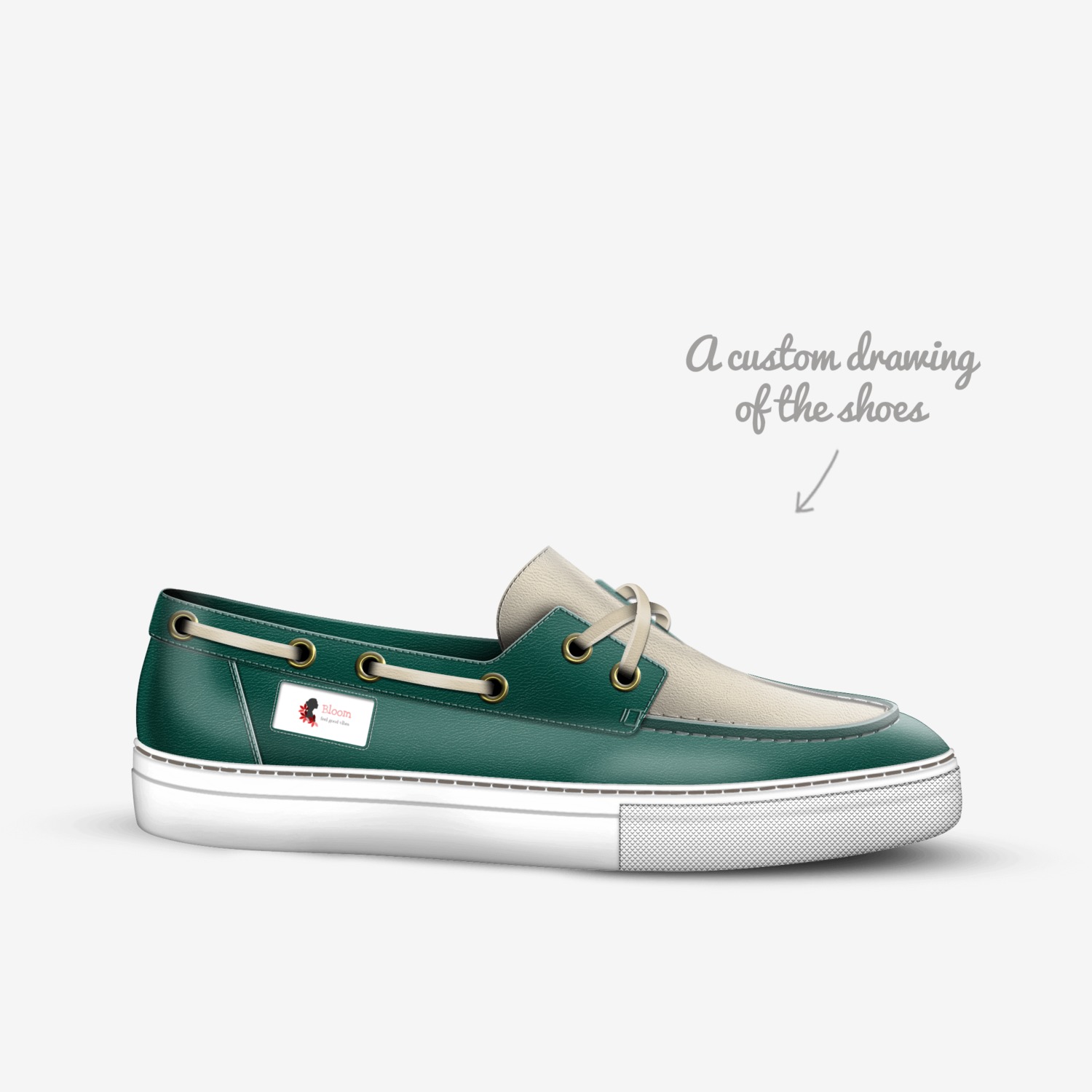 Bloom custom made in Italy shoes by Bloom Fashion | Sketch view