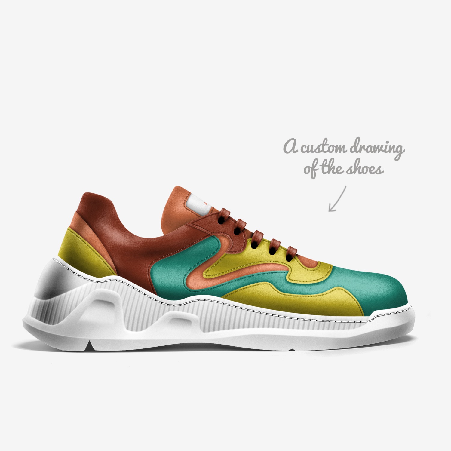 Adelante custom made in Italy shoes by Ertan Cenker | Sketch view