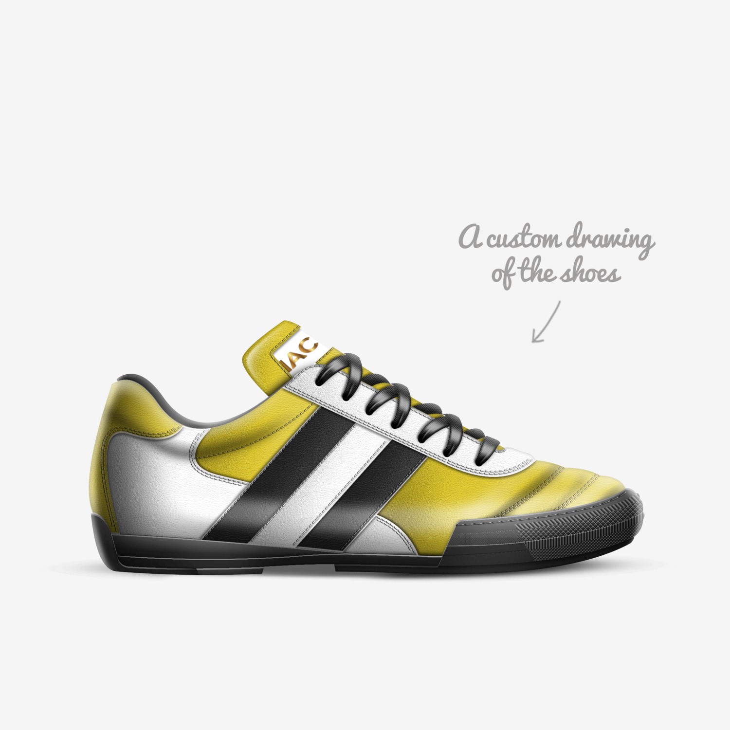 Aristo custom made in Italy shoes by Lee Ofner | Sketch view