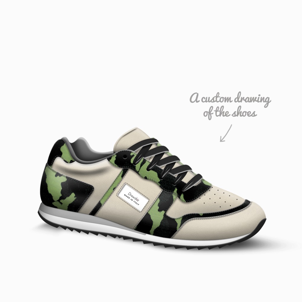 Camokazeez 2 limited edition shoe Camokazeez 2 artisan made in Italy shoes by Andrew Stadeker