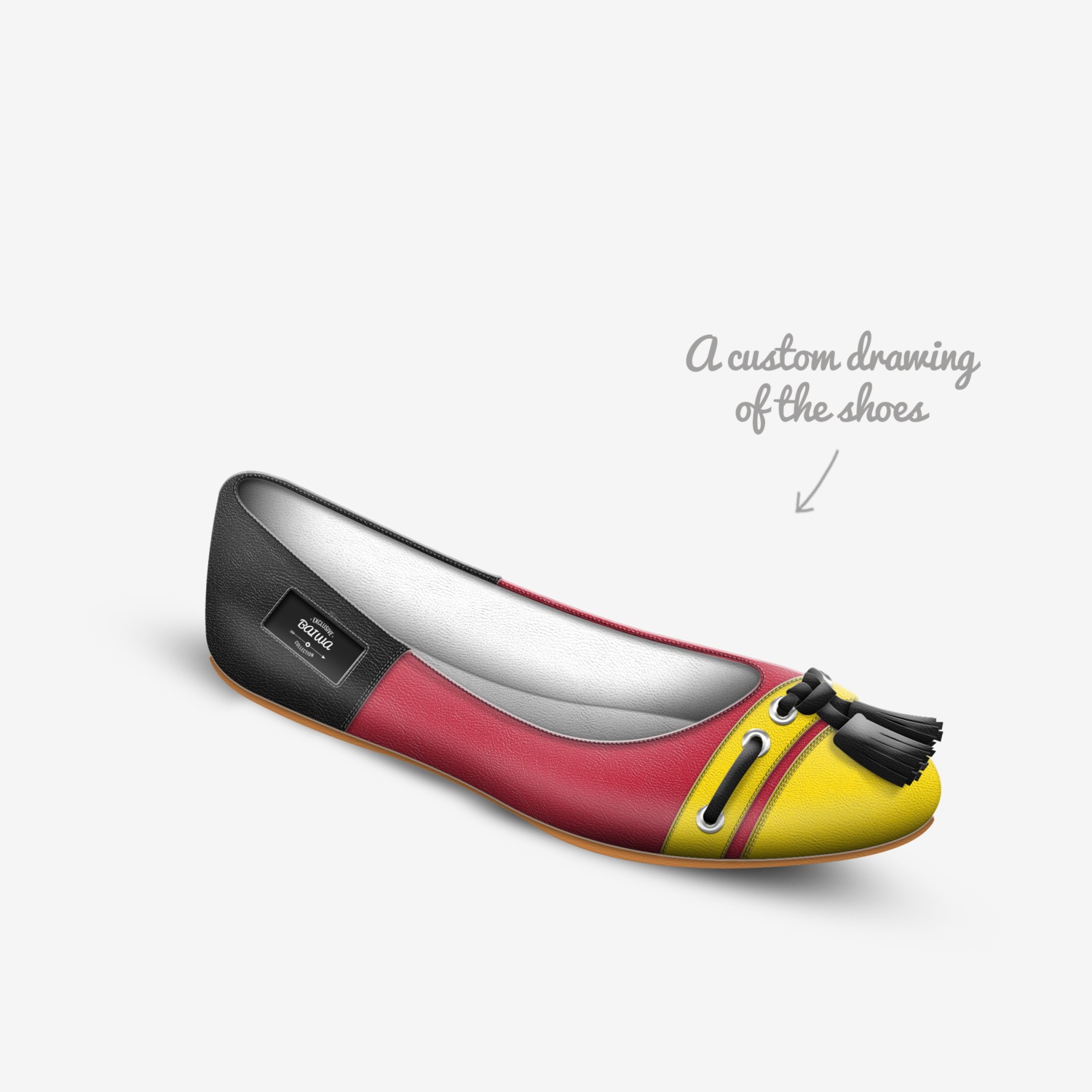 BAIWA custom made in Italy shoes by Flavius Burbulea | Sketch view