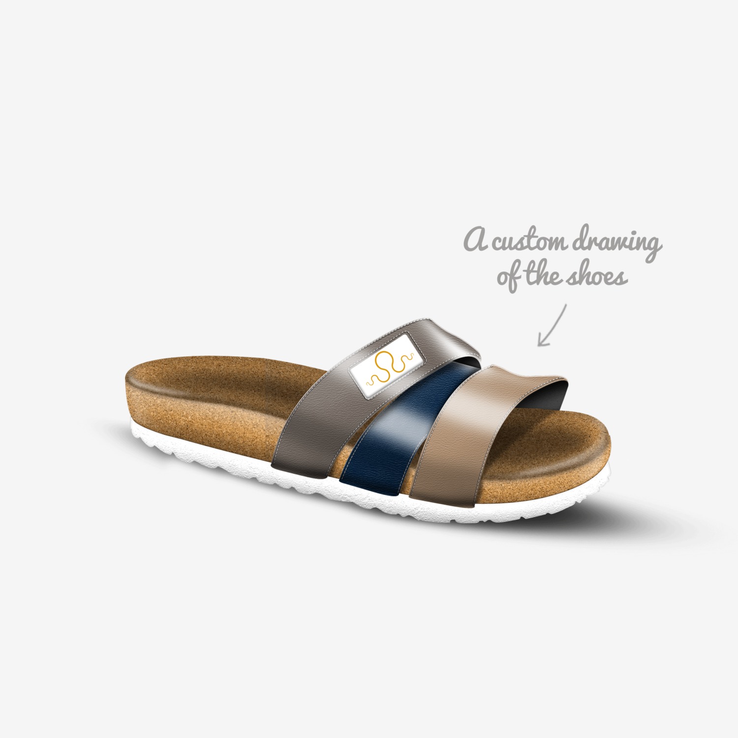 Kraken Flip 420 custom made in Italy shoes by Carlos Segarra | Sketch view