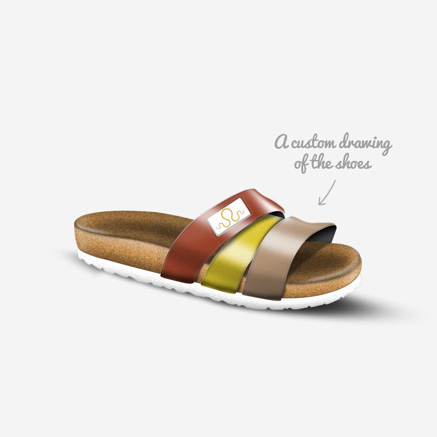 Kraken Flip 420 custom made in Italy shoes by Carlos Segarra | Sketch view