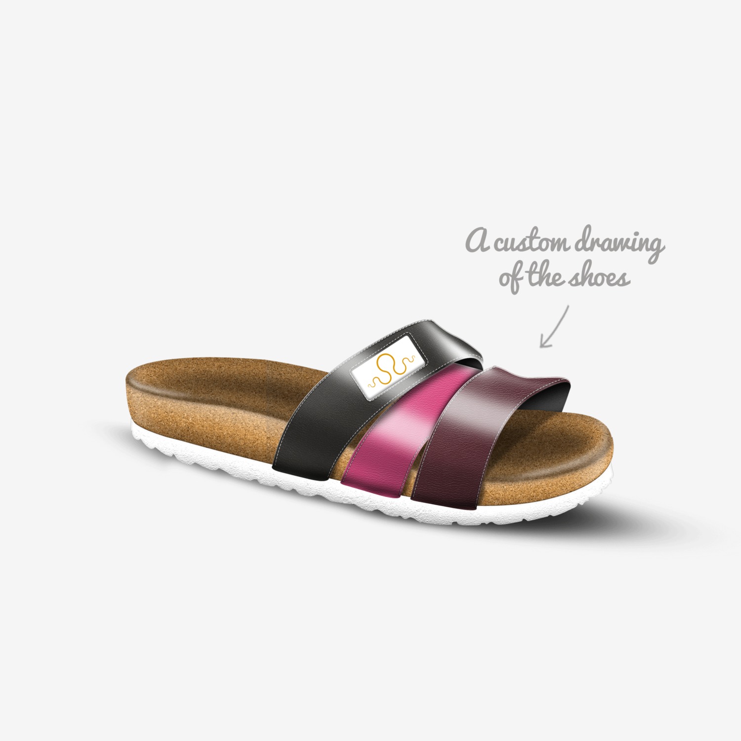 Kraken Flip 420 custom made in Italy shoes by Carlos Segarra | Sketch view