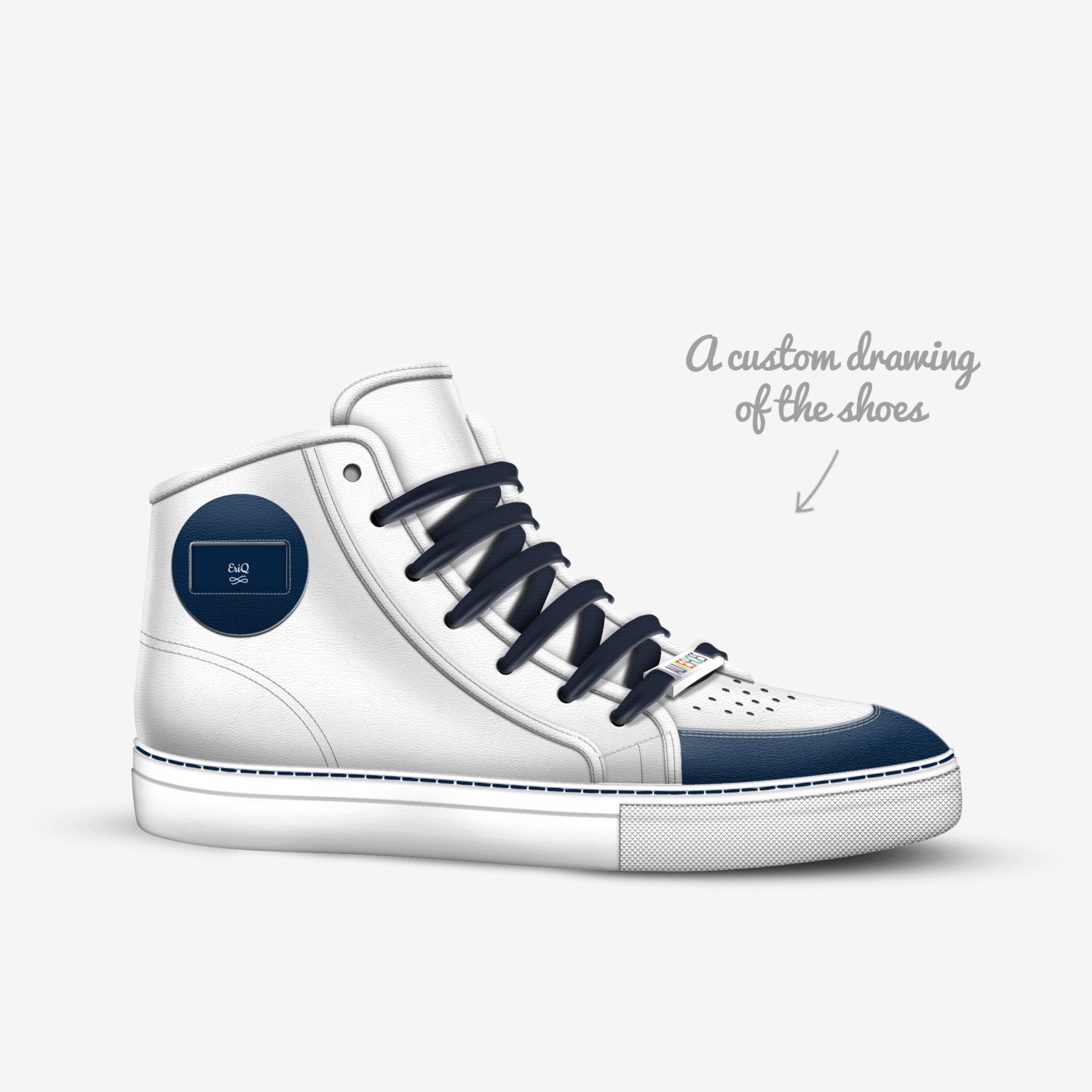 EriQ custom made in Italy shoes by Eric Eq Young | Sketch view