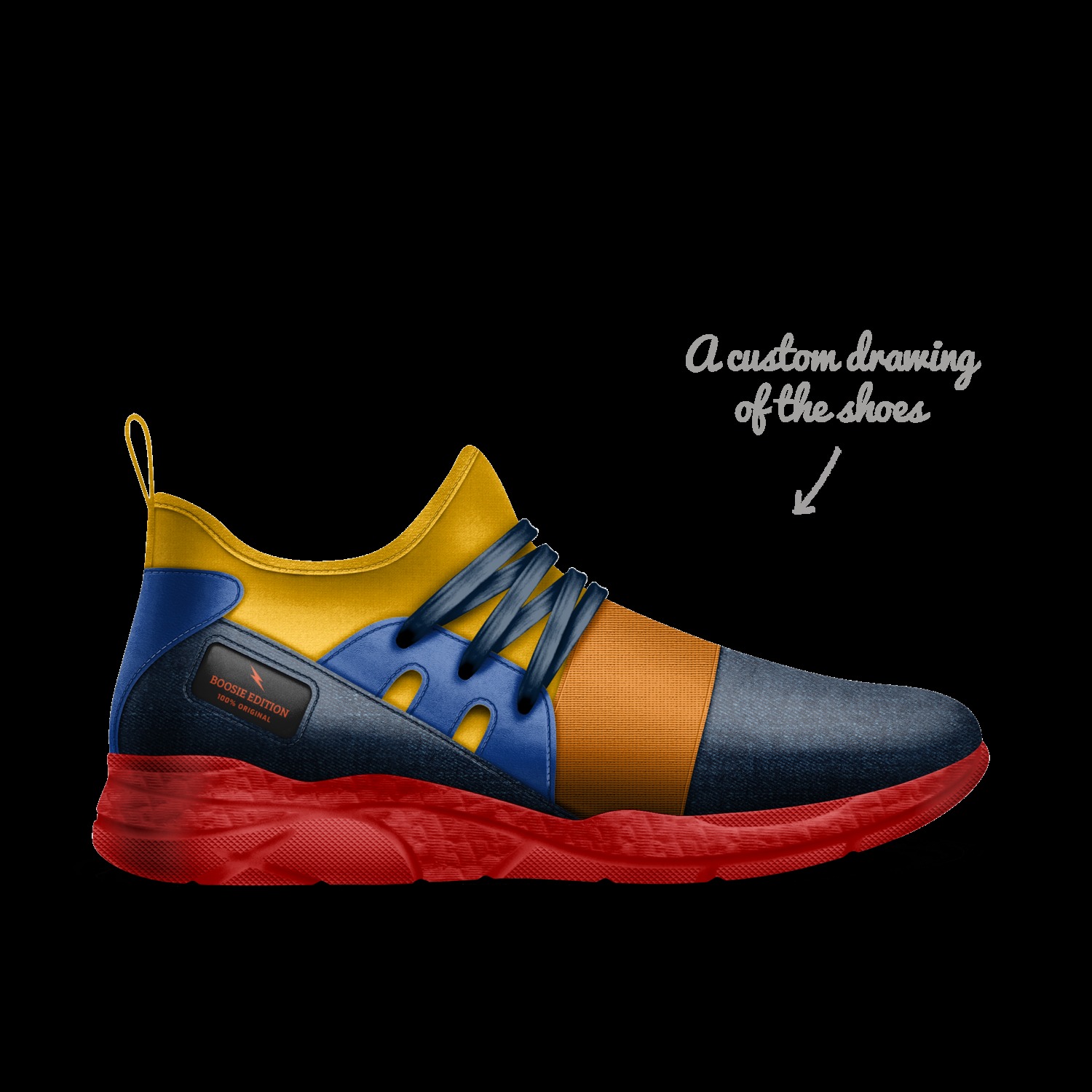 boosie edition A Custom Shoe concept by Adika Higgins