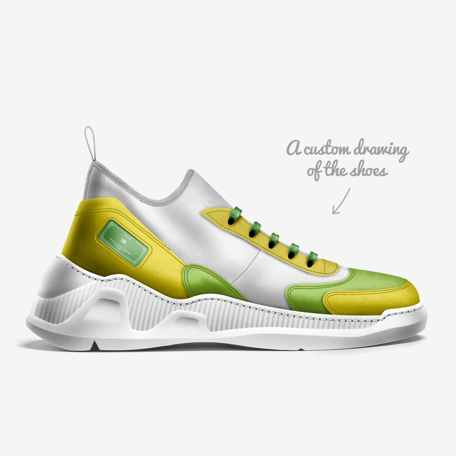 UN COLLECTION  custom made in Italy shoes by Duvall Daniels | Sketch view