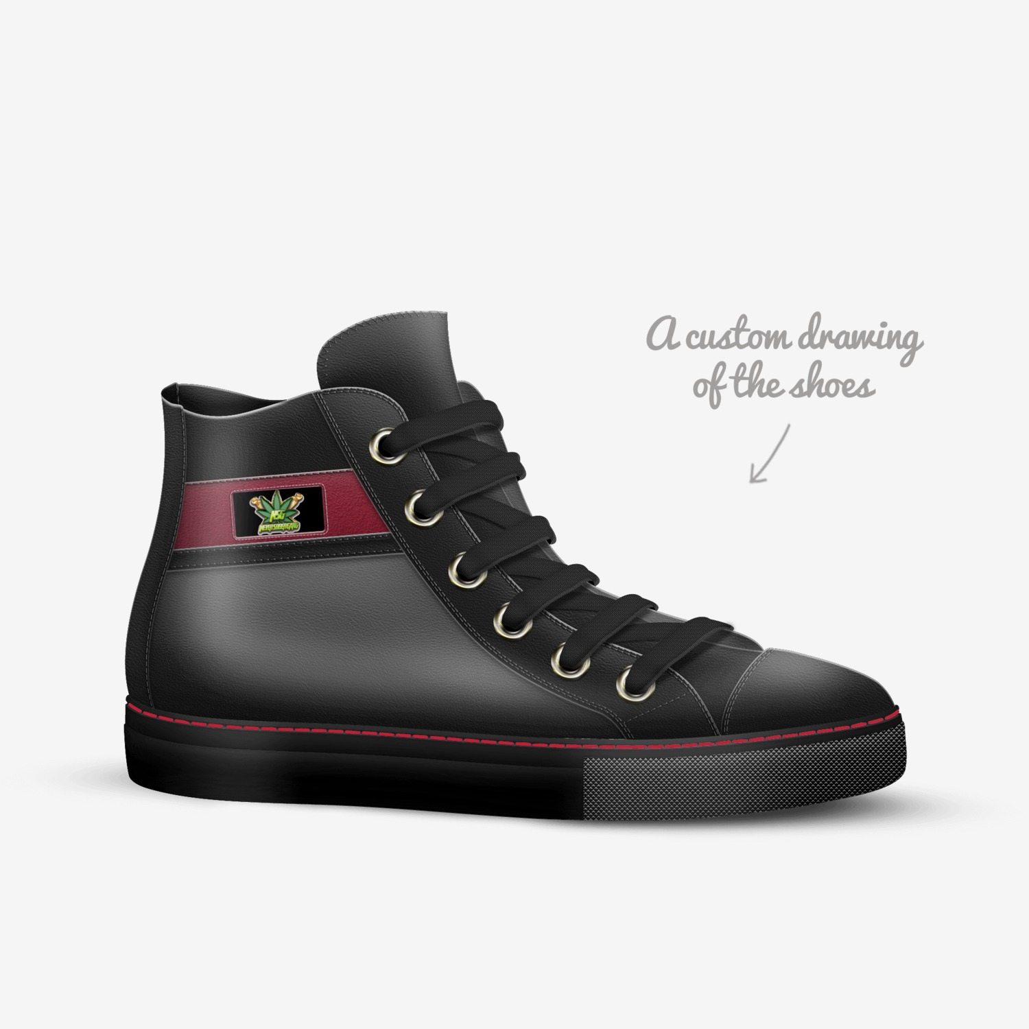 NSG-SE custom made in Italy shoes by Markyse Holmes | Sketch view
