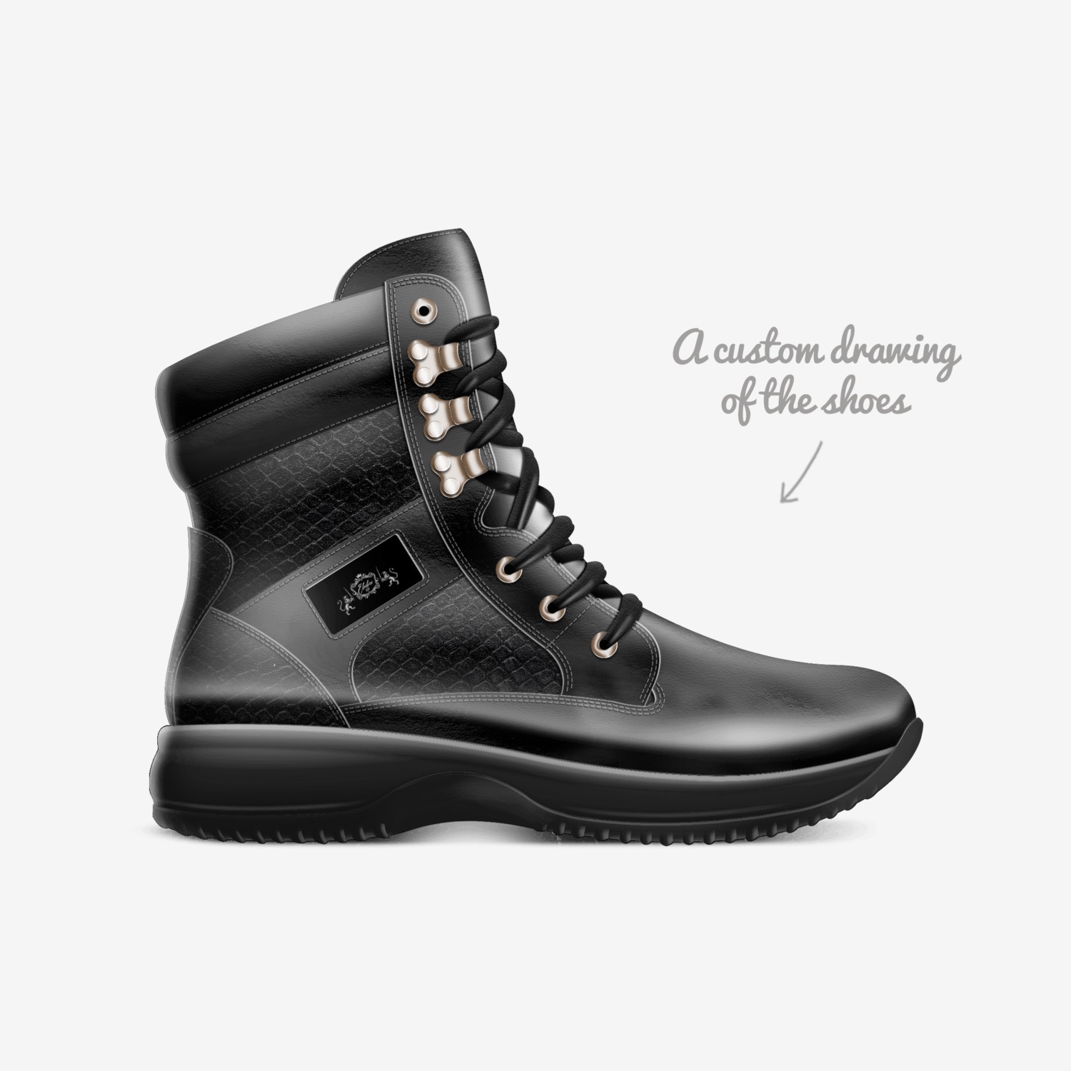Elichai XII Elohim custom made in Italy shoes by Meiven Shoe Co | Sketch view