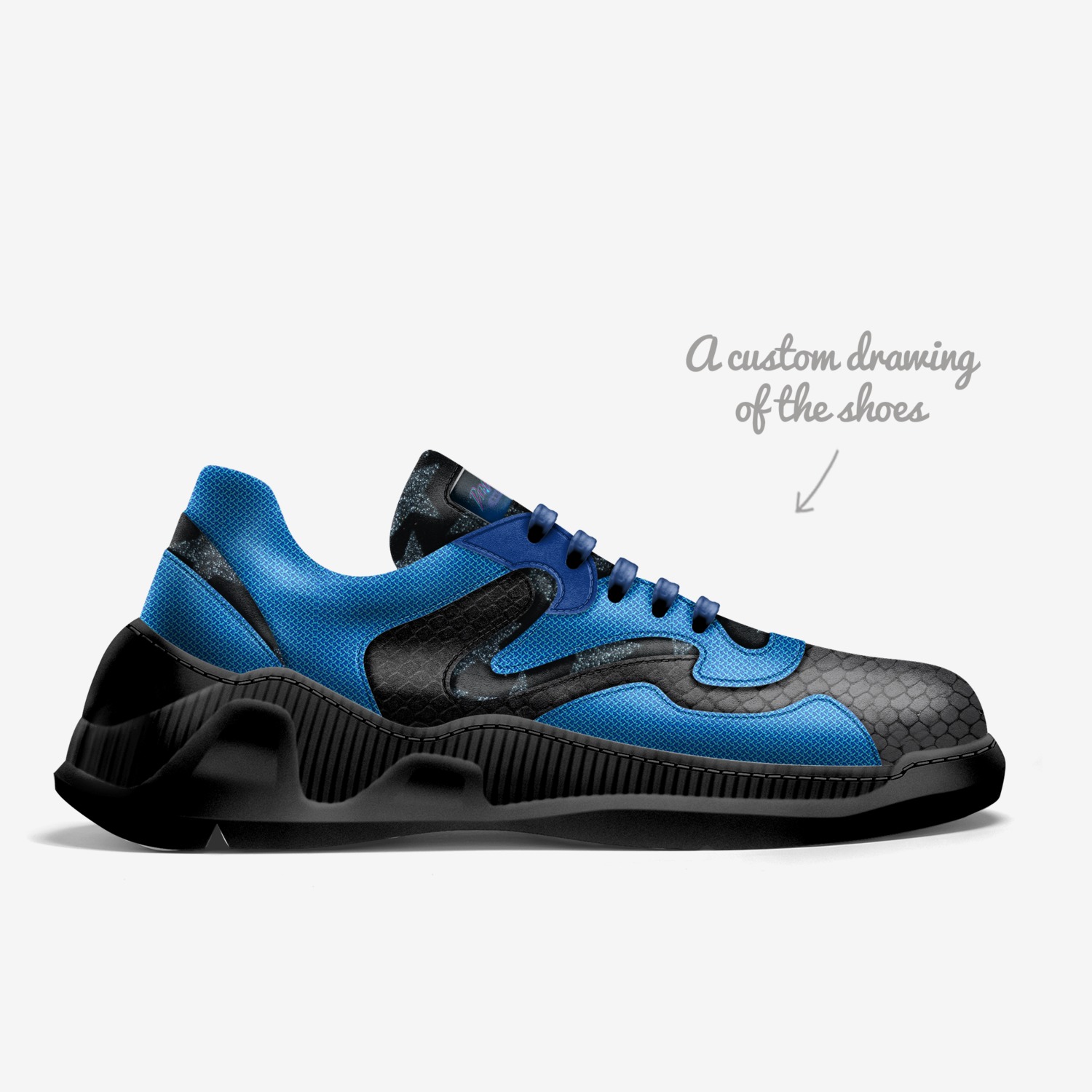 DNS custom made in Italy shoes by Jean Pierre | Sketch view