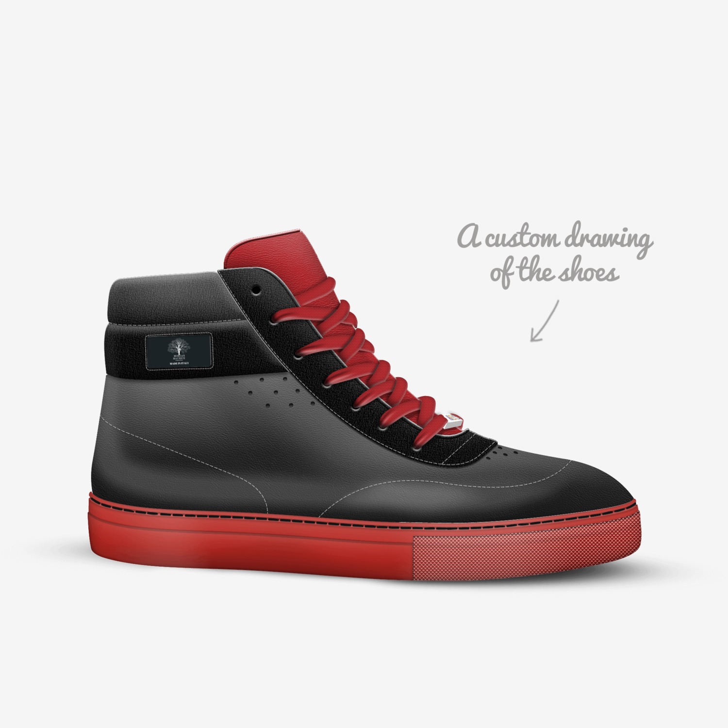 Morgan Maurice  custom made in Italy shoes by Ozone Odin | Sketch view