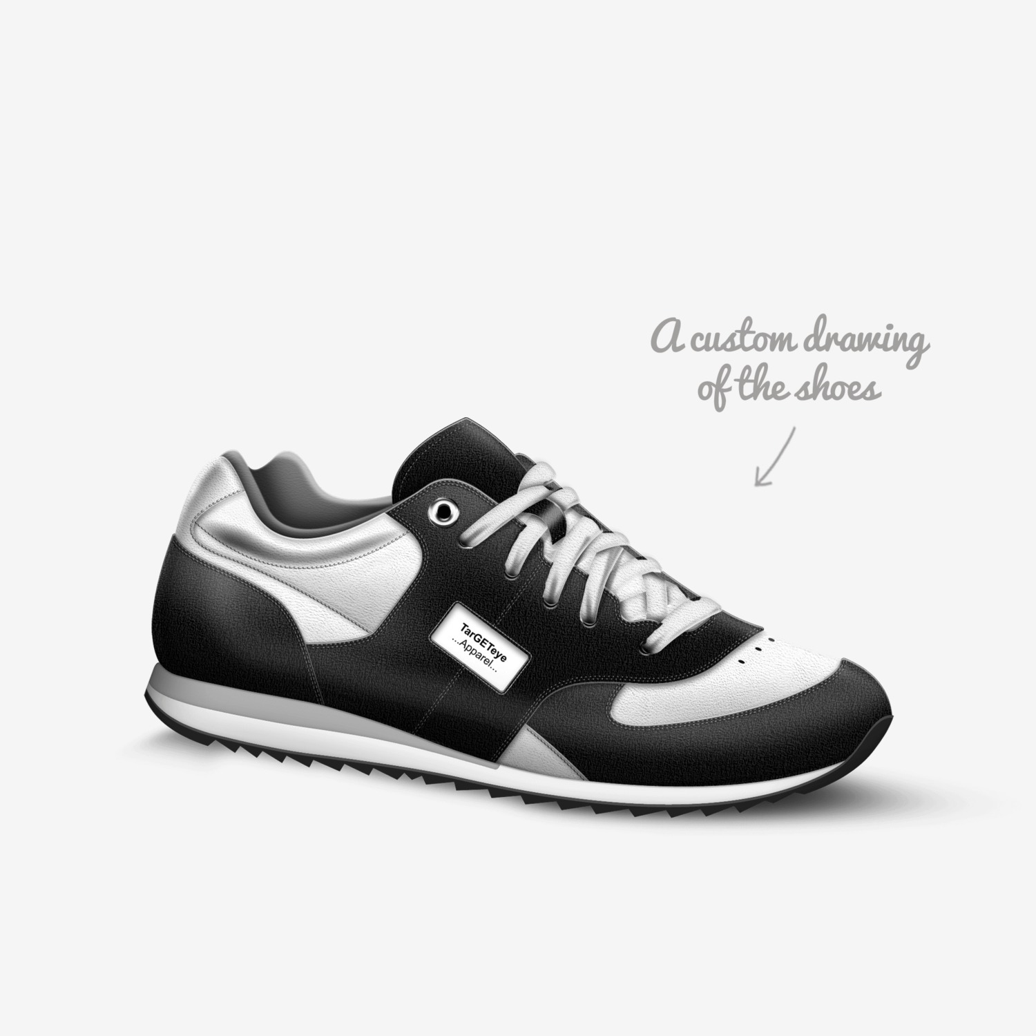 Bearon Studio custom made in Italy shoes by Baron Terrell Jacobs | Sketch view