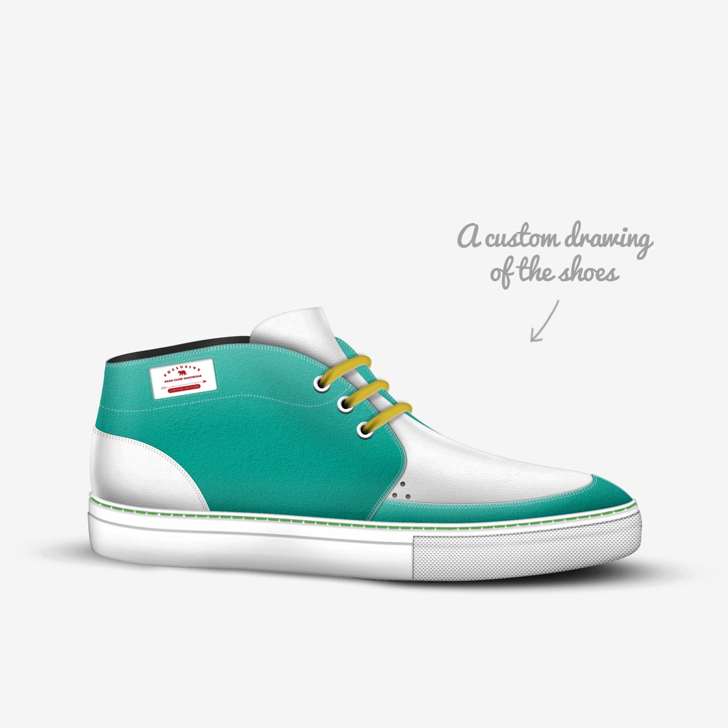 Bear Claw Footwear custom made in Italy shoes by Paul Priesing | Sketch view