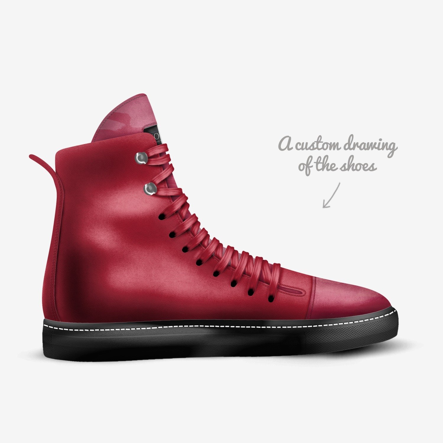votte  custom made in Italy shoes by Nutsy Murdder | Sketch view