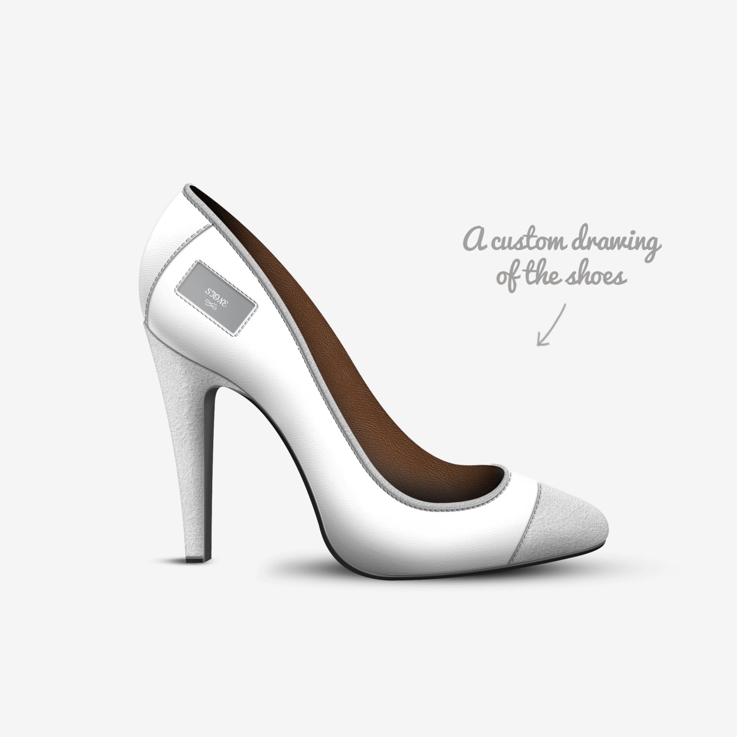 STONE custom made in Italy shoes by Michael Stone | Sketch view