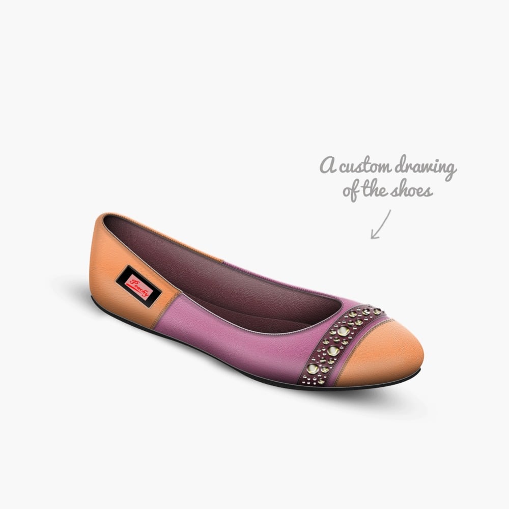 Peachy limited edition shoe Peachy artisan made in Italy shoes by Sherae Love
