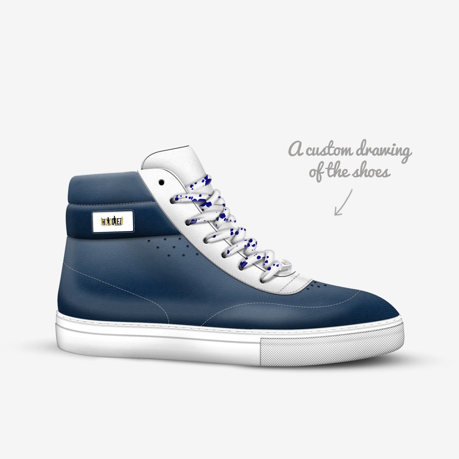 EAZYZ custom made in Italy shoes by Vincent Smith | Sketch view