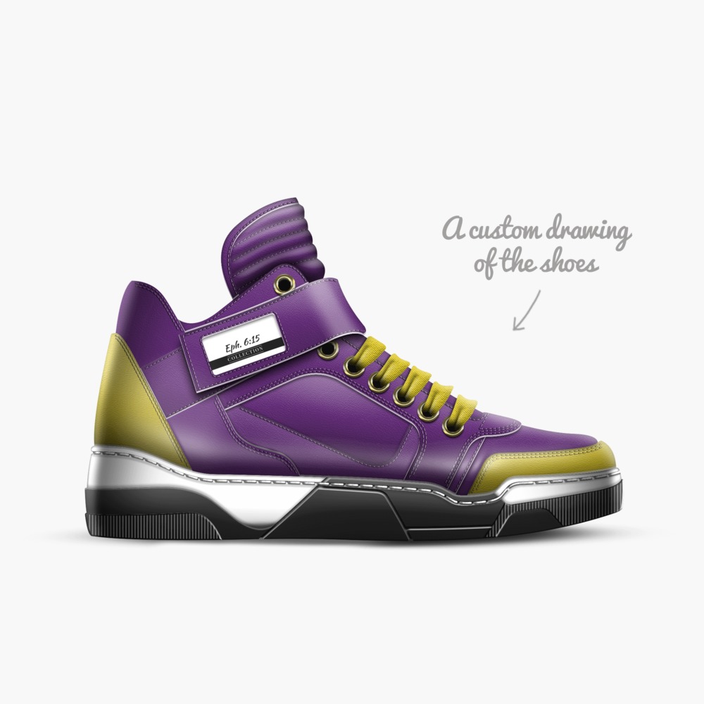 Eph. 6:15 limited edition shoe Eph. 6:15 artisan made in Italy shoes by Dr. Heshimu Issah