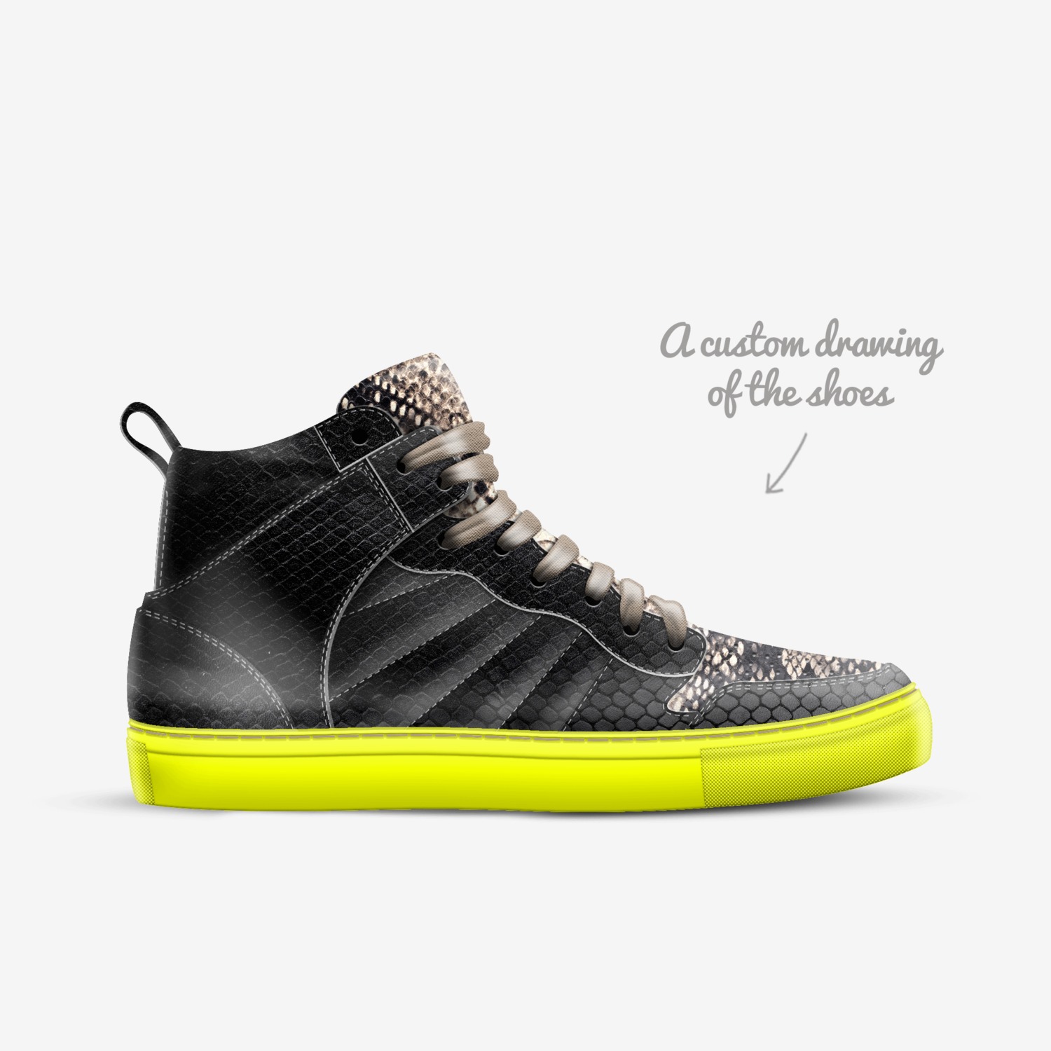 Sarah Merhi custom made in Italy shoes by Sarah Merhi | Sketch view