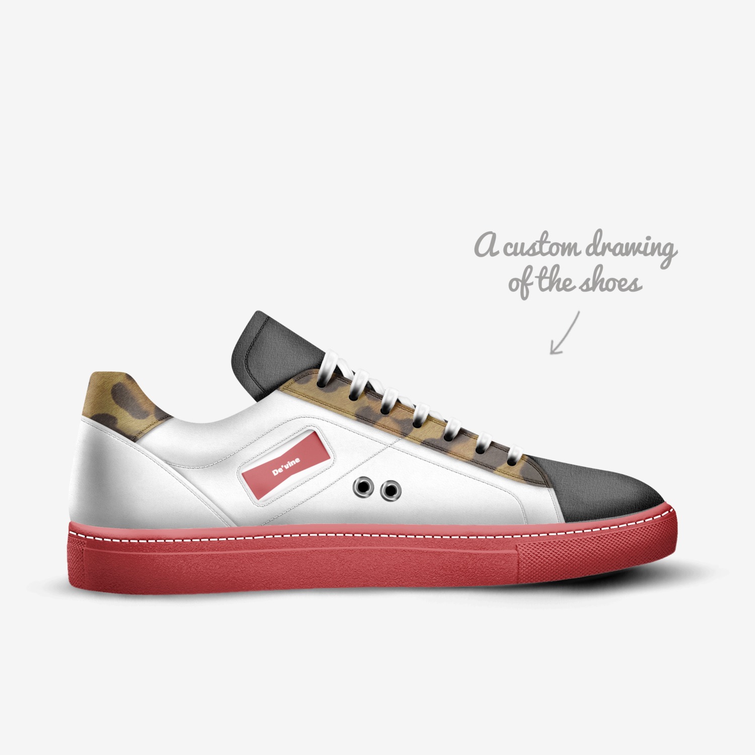 De'vine custom made in Italy shoes by Robinette Witherspoon | Sketch view