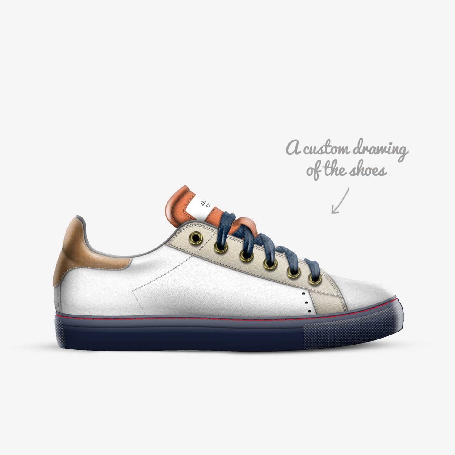 Lizzy custom made in Italy shoes by Angel Jack | Sketch view