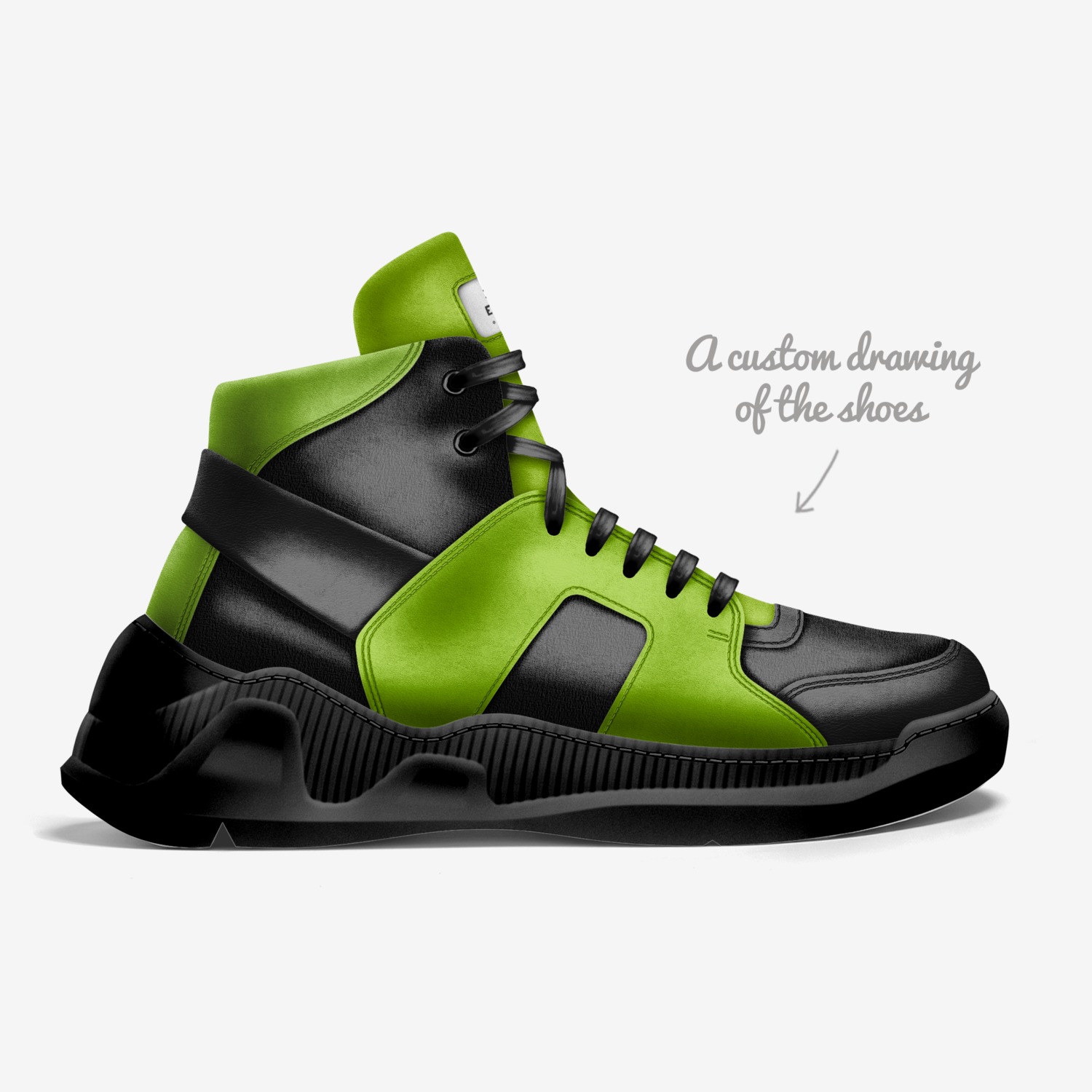 essential custom made in Italy shoes by D P | Sketch view