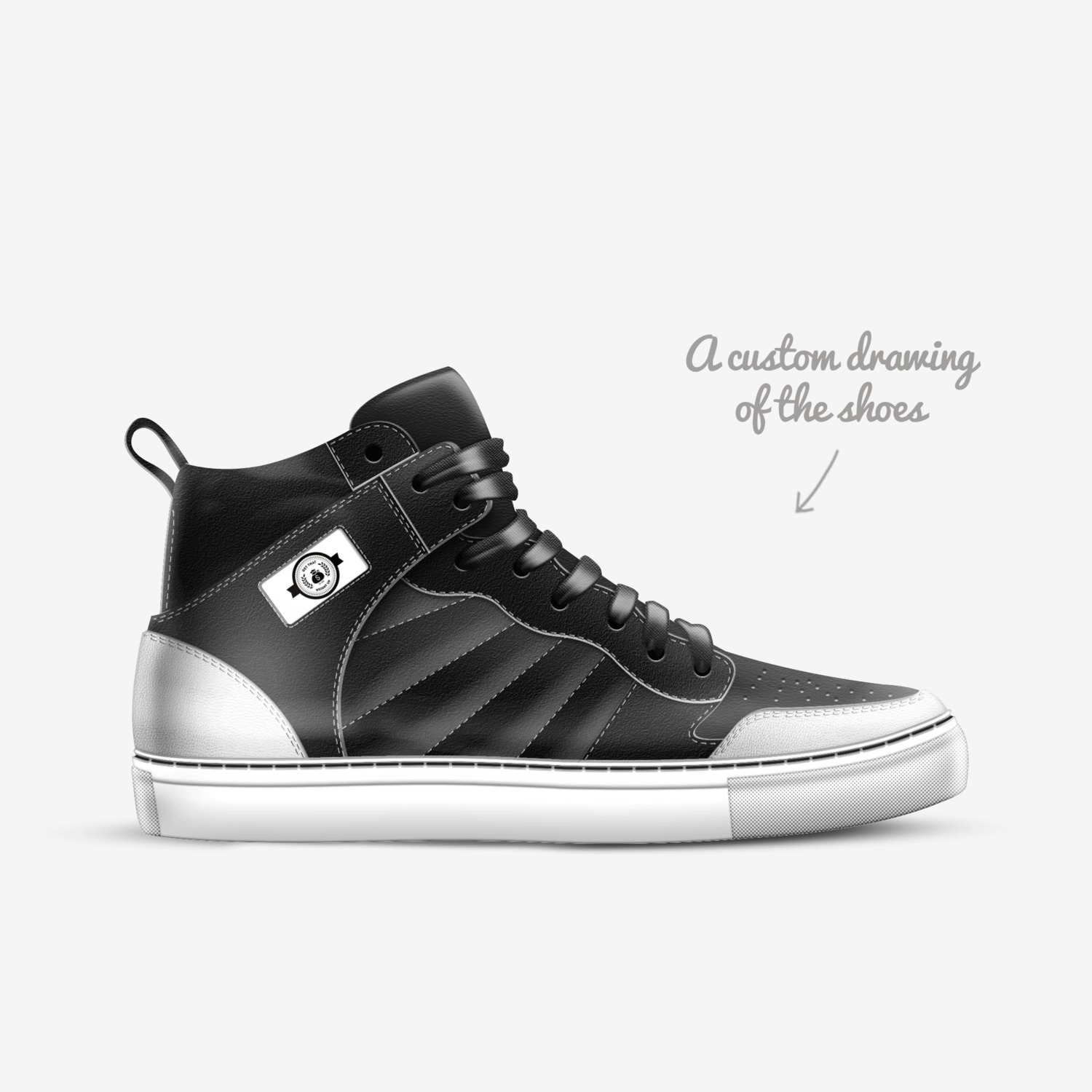 Gesus Piece  custom made in Italy shoes by Rallo Gesus | Sketch view