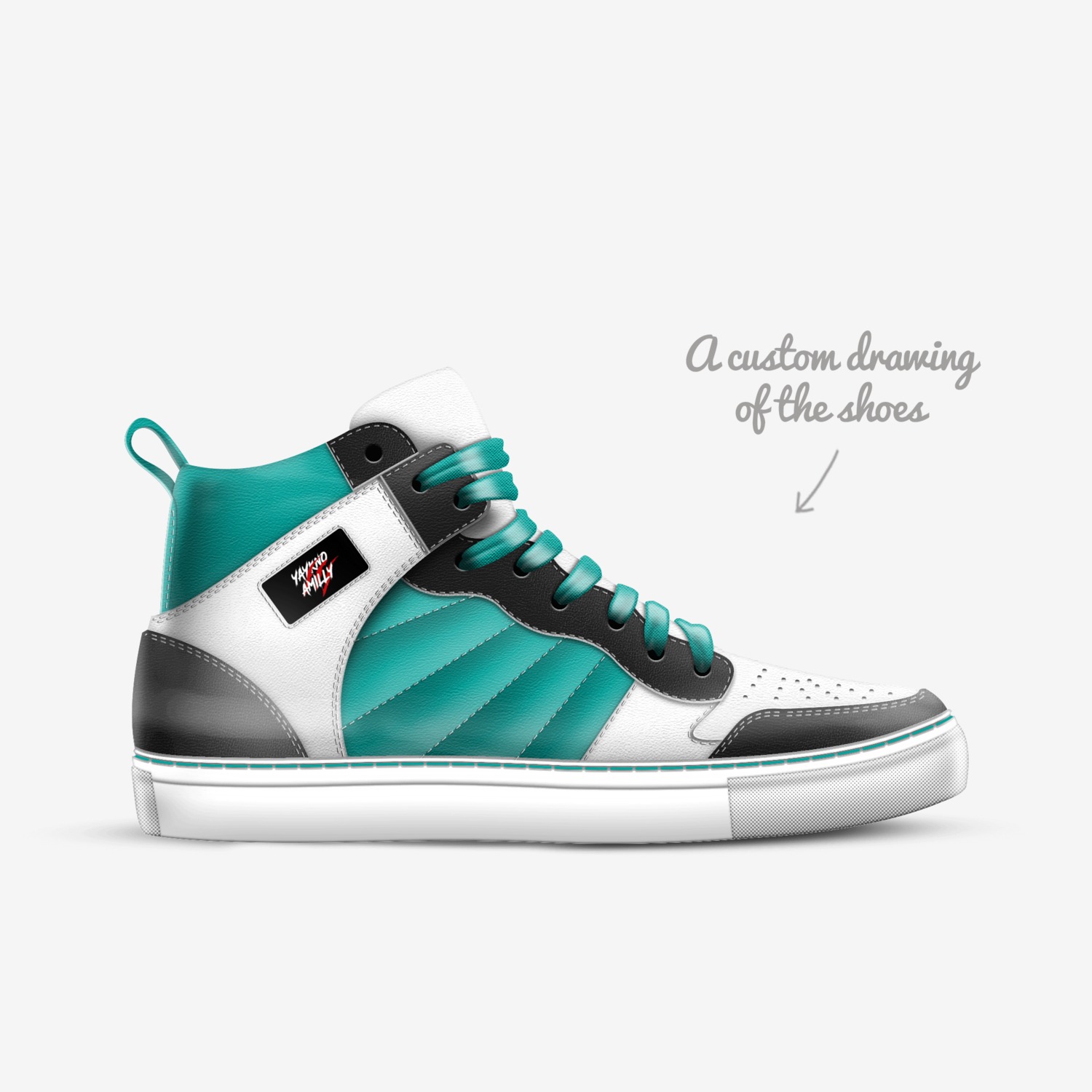 Yaykno Amilly XV  custom made in Italy shoes by Yaykno Amilly | Sketch view