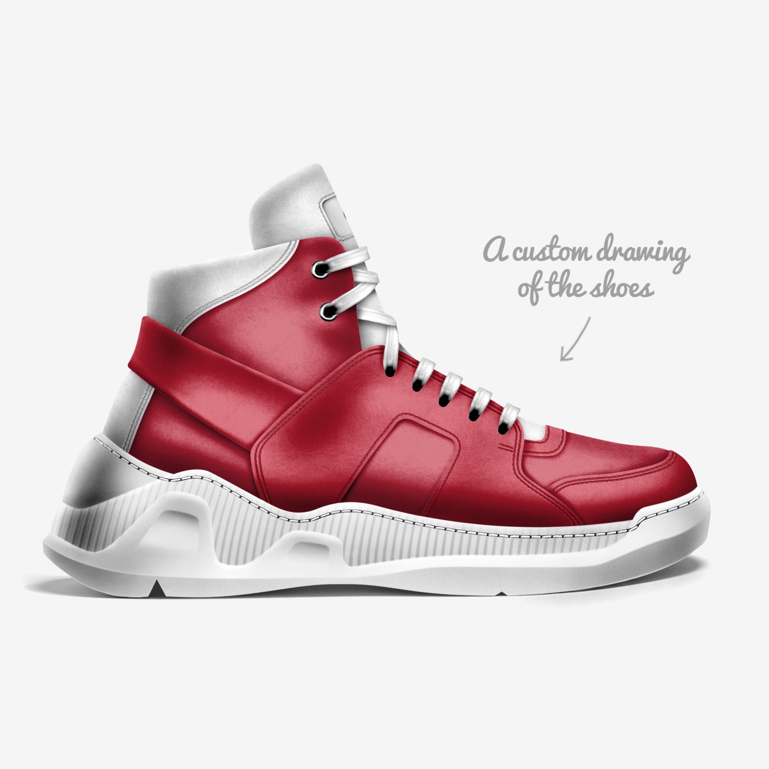 KMG custom made in Italy shoes by King Music Group Usa | Sketch view