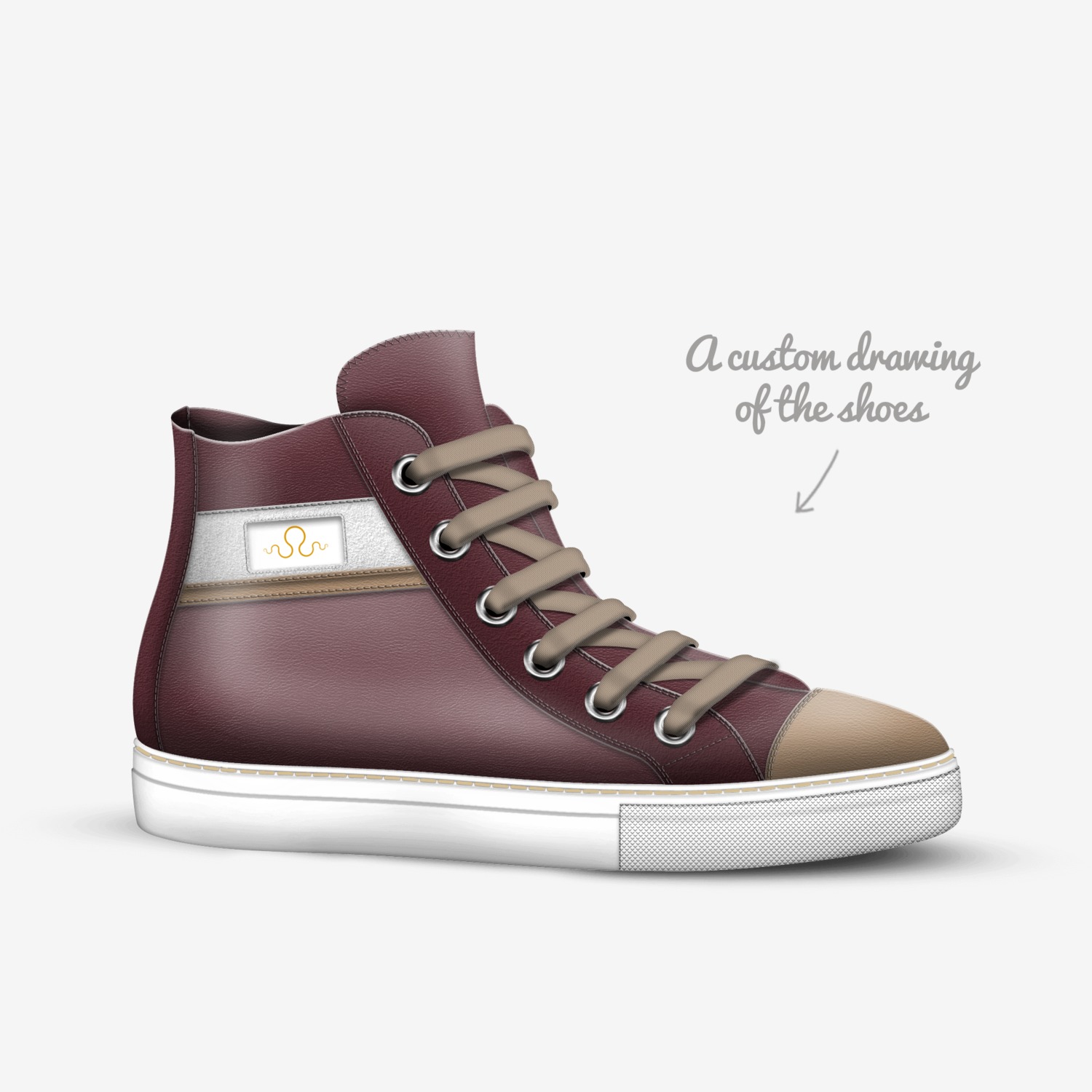 Kraken "B.A.B" custom made in Italy shoes by Carlos Segarra | Sketch view