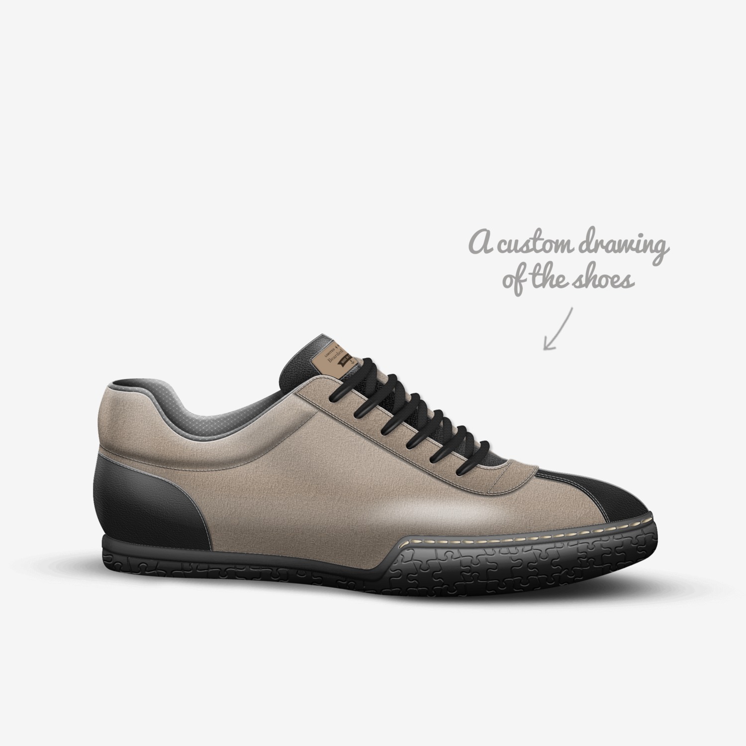 Bearded Men  custom made in Italy shoes by Mitchell Kimble | Sketch view