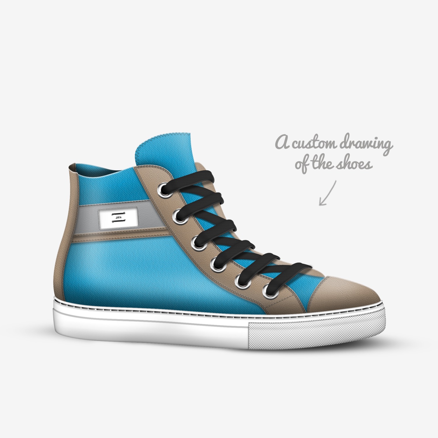 JTs custom made in Italy shoes by Justin Turner | Sketch view
