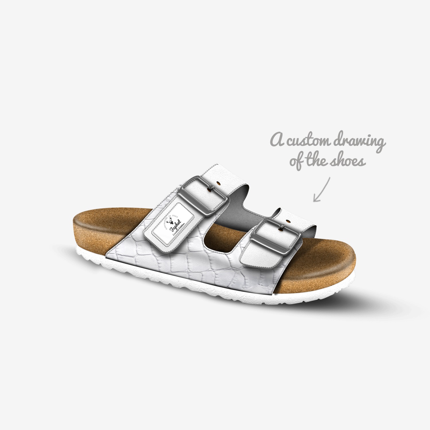 Japhet custom made in Italy shoes by Rosanny Amaro | Sketch view